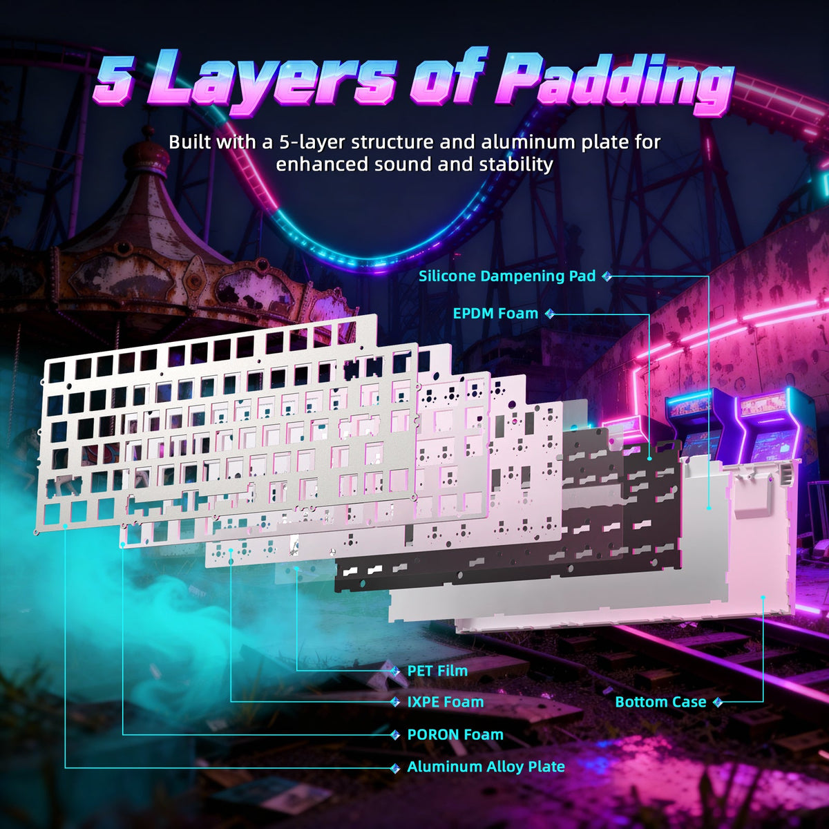 ATTACK SHARK R85 HE Rapid Trigger Keyboard with C01ULTRA LED Cable