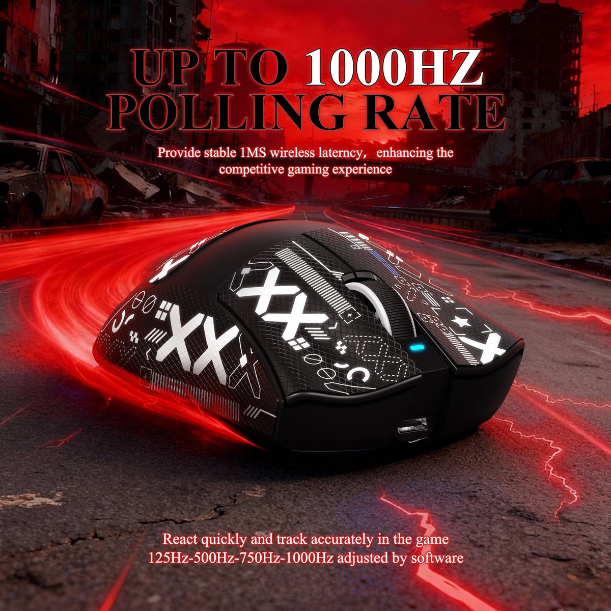 ATTACK SHARK V3PRO Ultra-Light Tri-Mode Gaming Mouse with Charging Dock