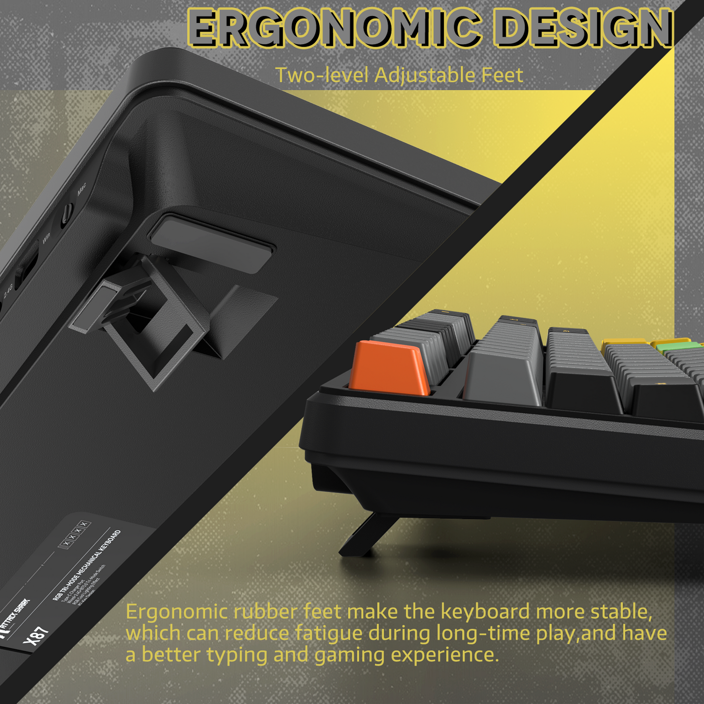 ATTACK SHARK X87 Tri-mode Gasket Mechanical Keyboard