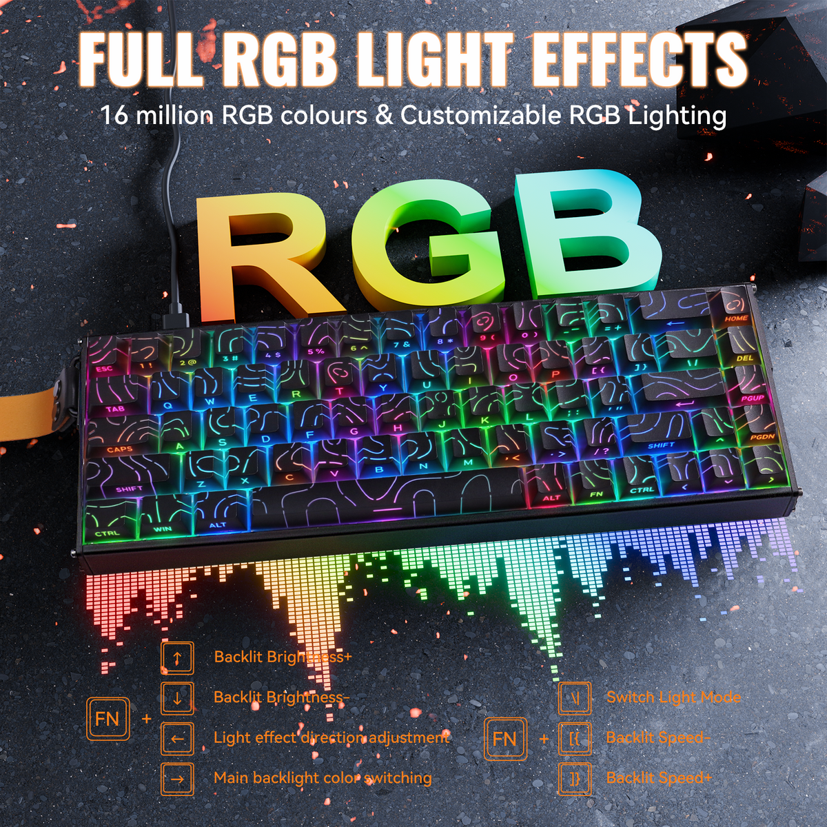 ATTACK SHARK X68MAX HE Rapid Trigger Aluminum Keyboard Magnetic Switch
