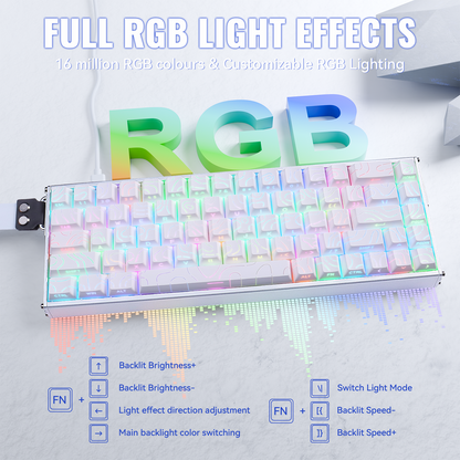 ATTACK SHARK X68MAX HE Rapid Trigger Aluminum Keyboard Magnetic Switch