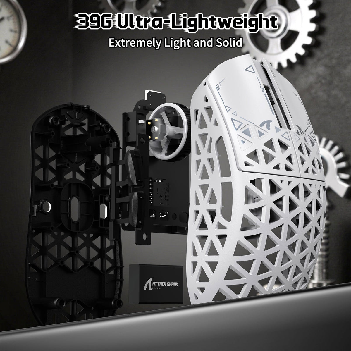 ATTACK SHARK R68 HE & R5 ULTRA Carbon Fiber Gaming Bundle With C01 ULTRA Coiled Cable