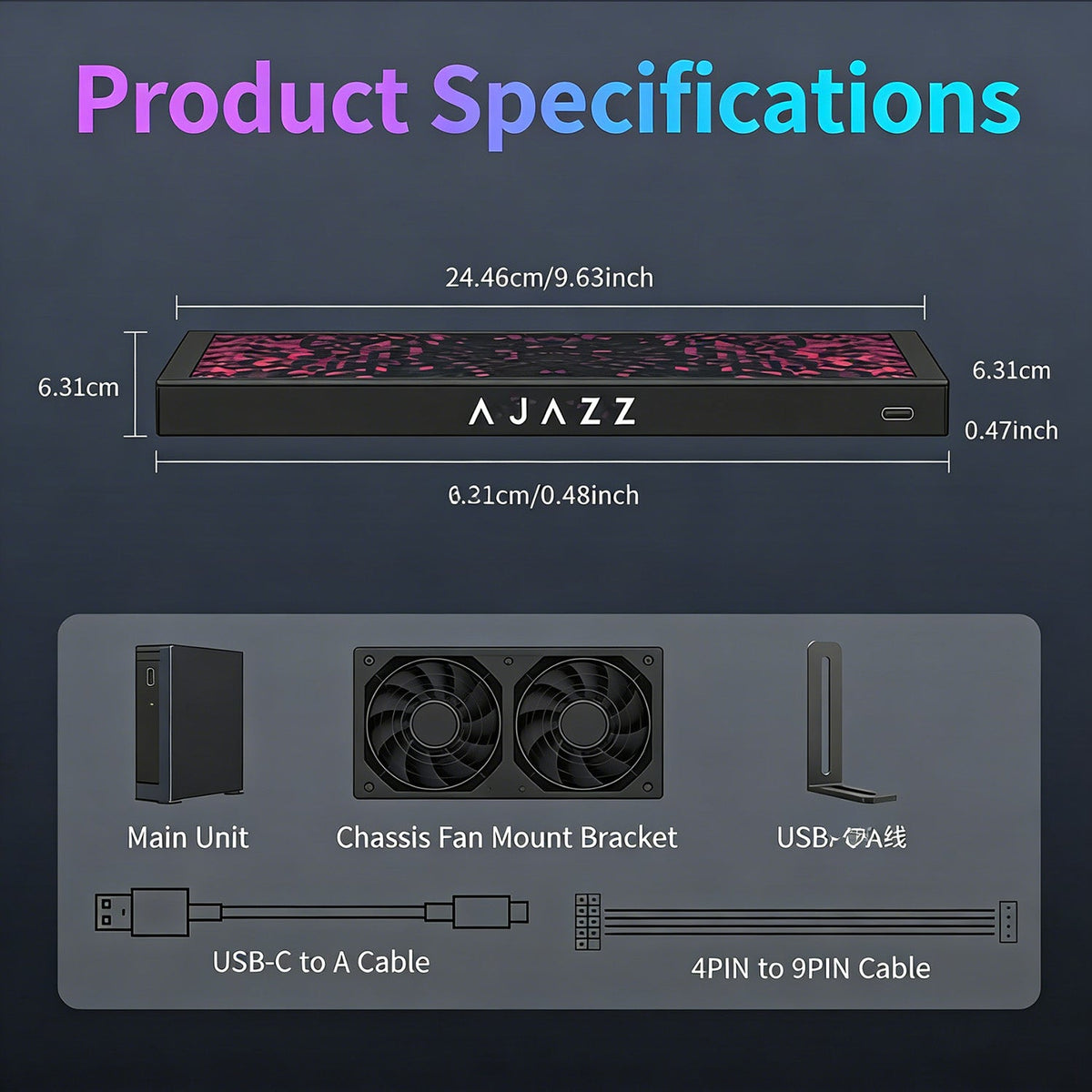 ATTACK SHARK x AJAZZ 9.2-inch IPS LCD Monitor