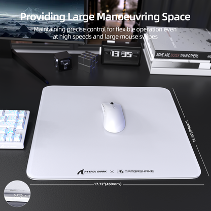 ATTACK SHARK CM05 Tempered Glass Gaming Mouse Pad