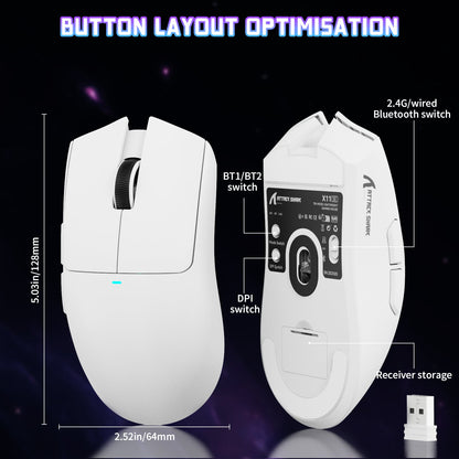 ATTACK SHARK X11SE Wireless Gaming Mouse