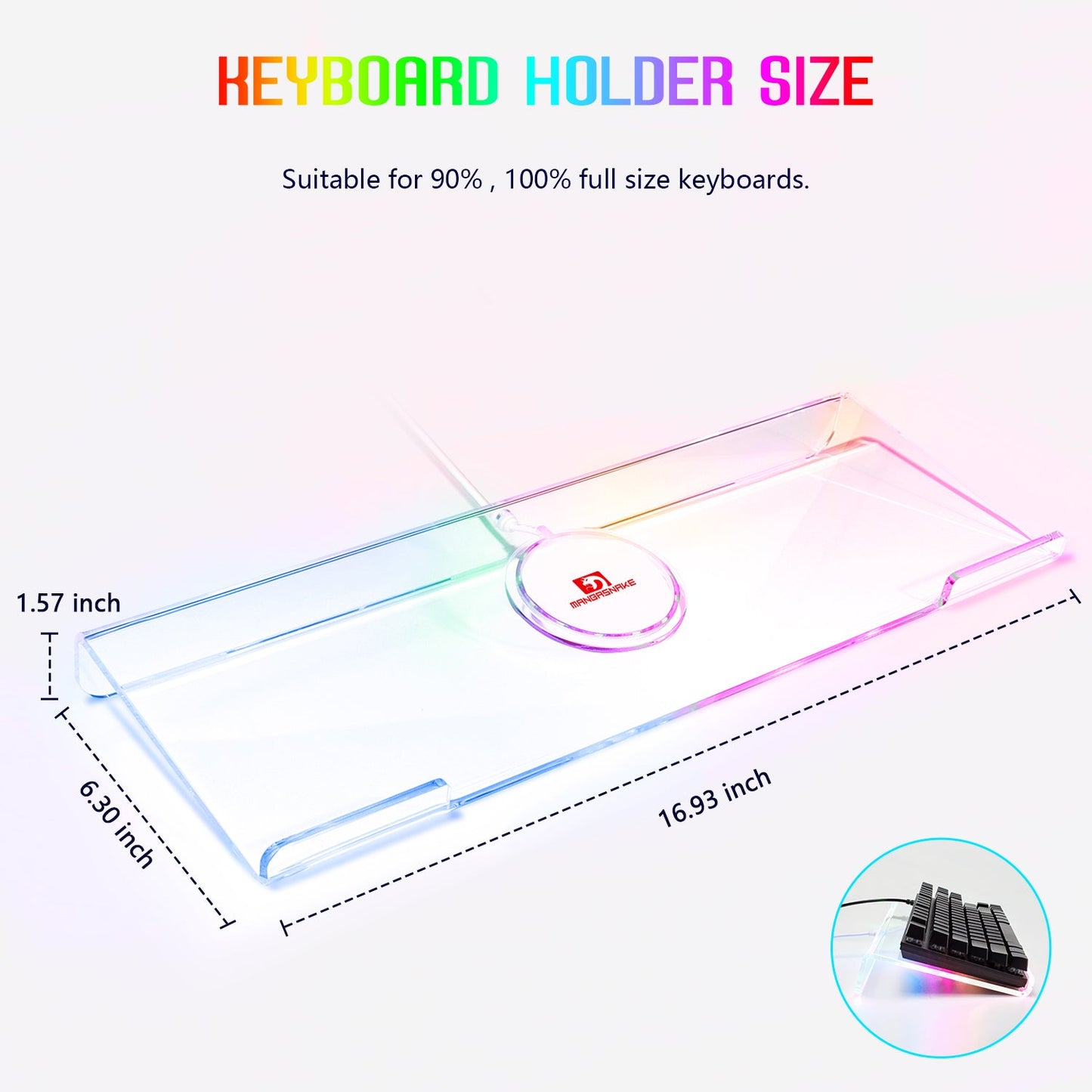 ATTACK SHARK X MAMBASNAKE Ergonomic RGB Keyboard Holder