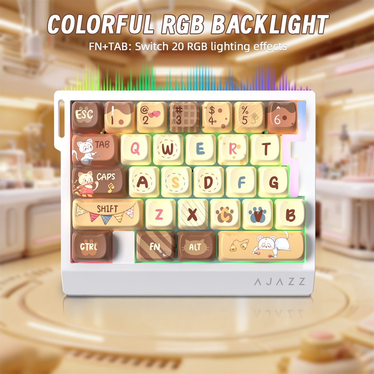 ATTACK SHARK X AJAZZ AK029 Wired One-Handed Gaming Keyboard