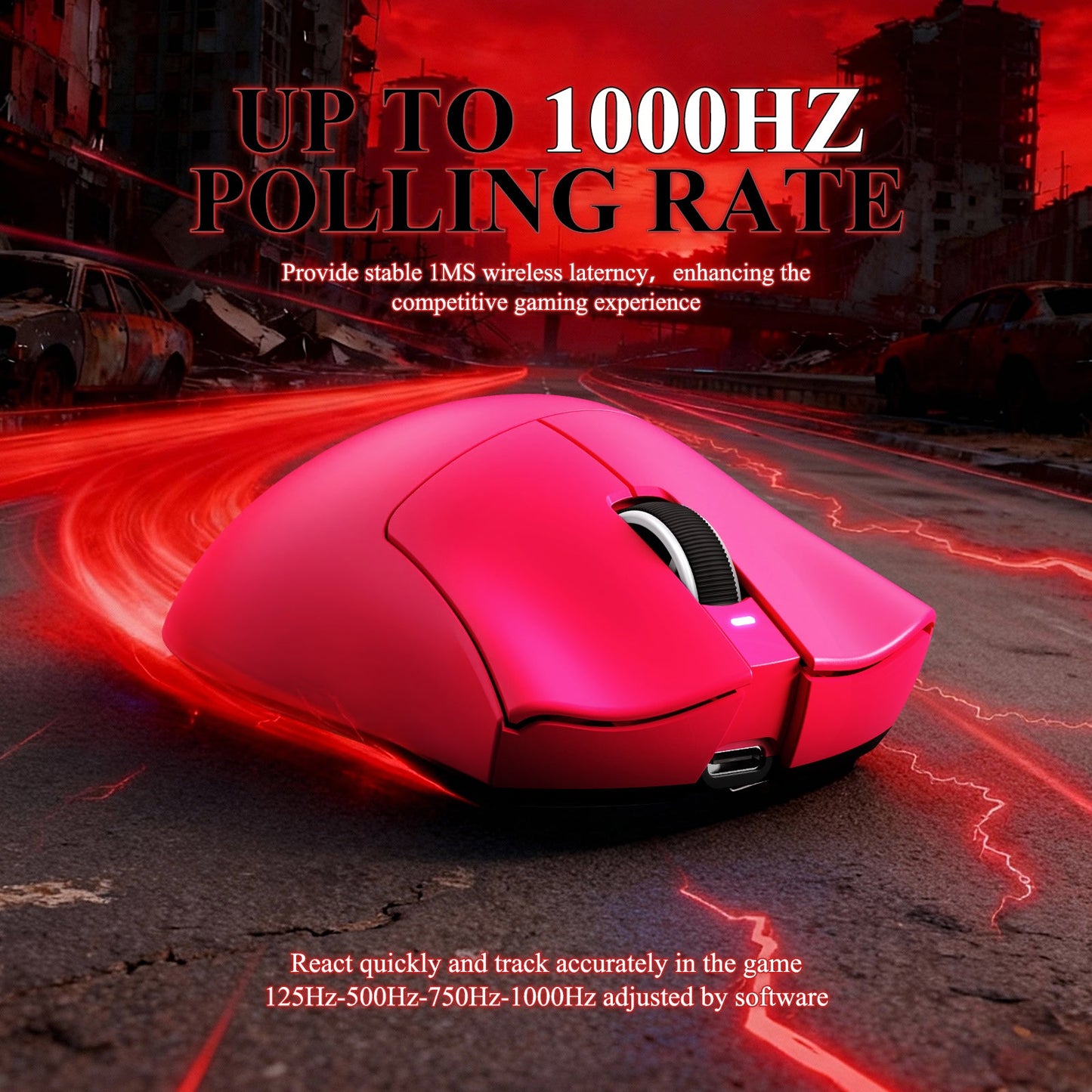 ATTACK SHARK V3PRO Ultra-Light Tri-Mode Gaming Mouse with Charging Dock