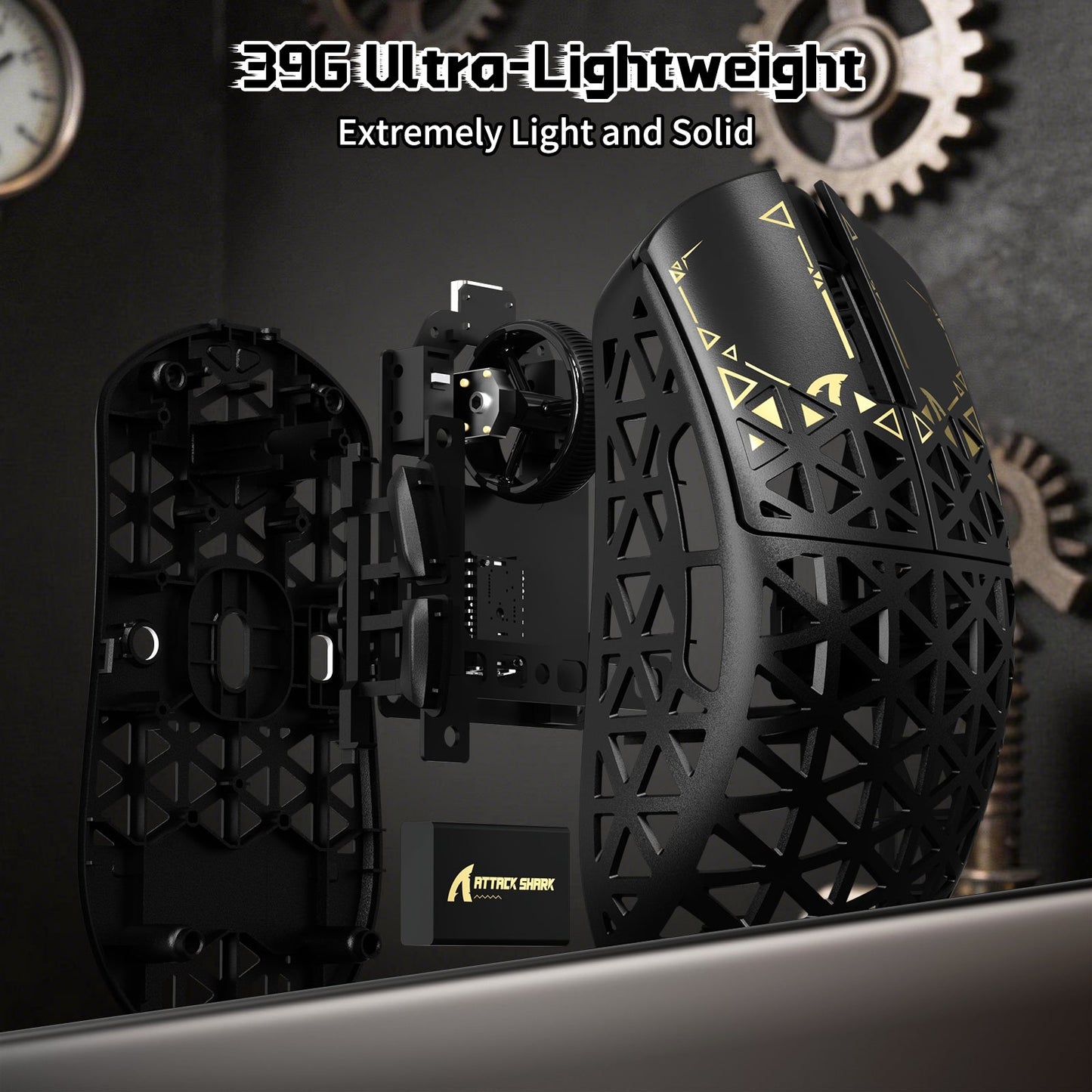 ATTACK SHARK R68 HE & R5 ULTRA Carbon Fiber Gaming Bundle With C01 ULTRA Coiled Cable