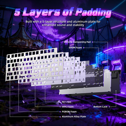 ATTACK SHARK R85 HE Rapid Trigger Keyboard with C01ULTRA LED Cable
