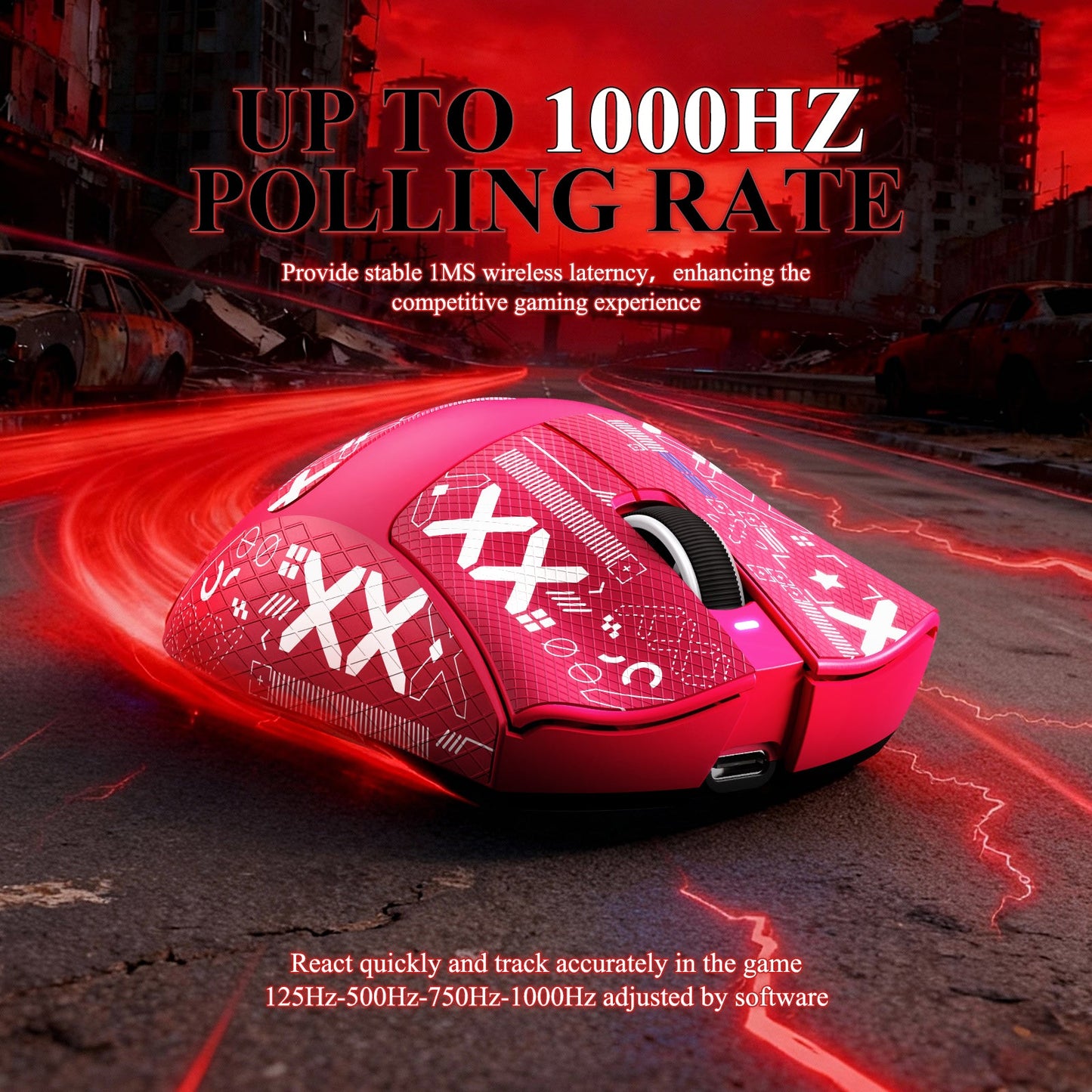 ATTACK SHARK V3PRO Ultra-Light Tri-Mode Gaming Mouse with Charging Dock