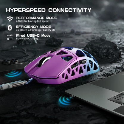 ATTACK SHARK R3 Magnesium Alloy Gaming Mouse 8K with C06 Coiled Cable