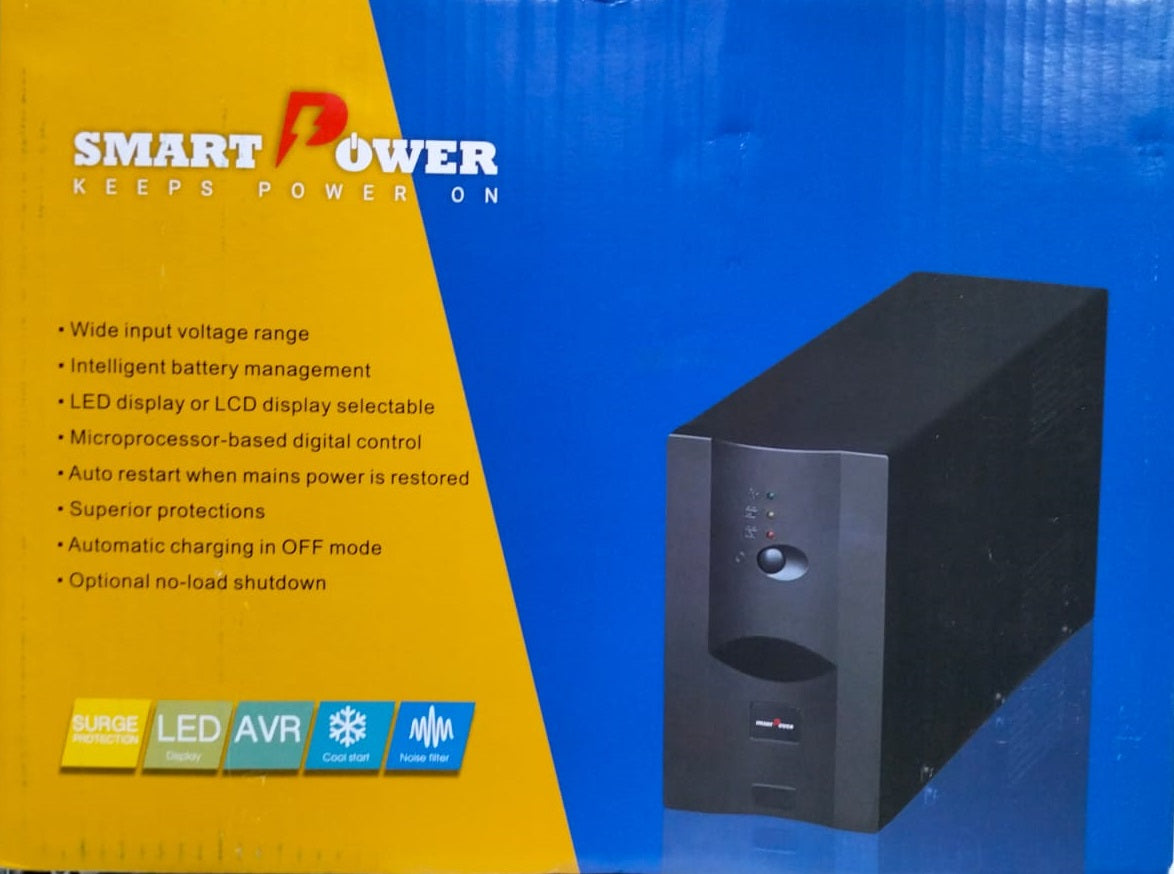 Smart Power 1500 VA Metal Short Backup UPS - SPU1500