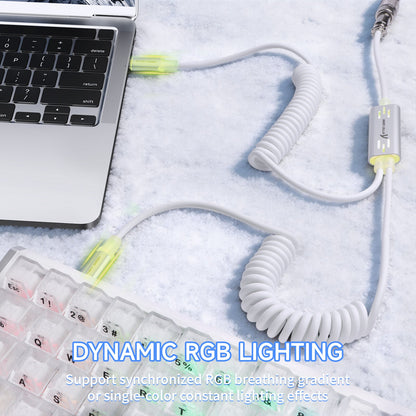 ATTACK SHARK C08 2-in-1 Custom Aviation Cable for 8kHz Magnetic Keyboards