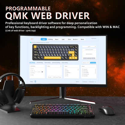 ATTACK SHARK X65 HE Magnetic Switch Rapid Trigger Keyboard