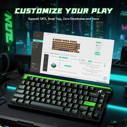 ATTACK SHARK R85 HE Rapid Trigger Keyboard Magnetic Switch with Custom Lightbox
