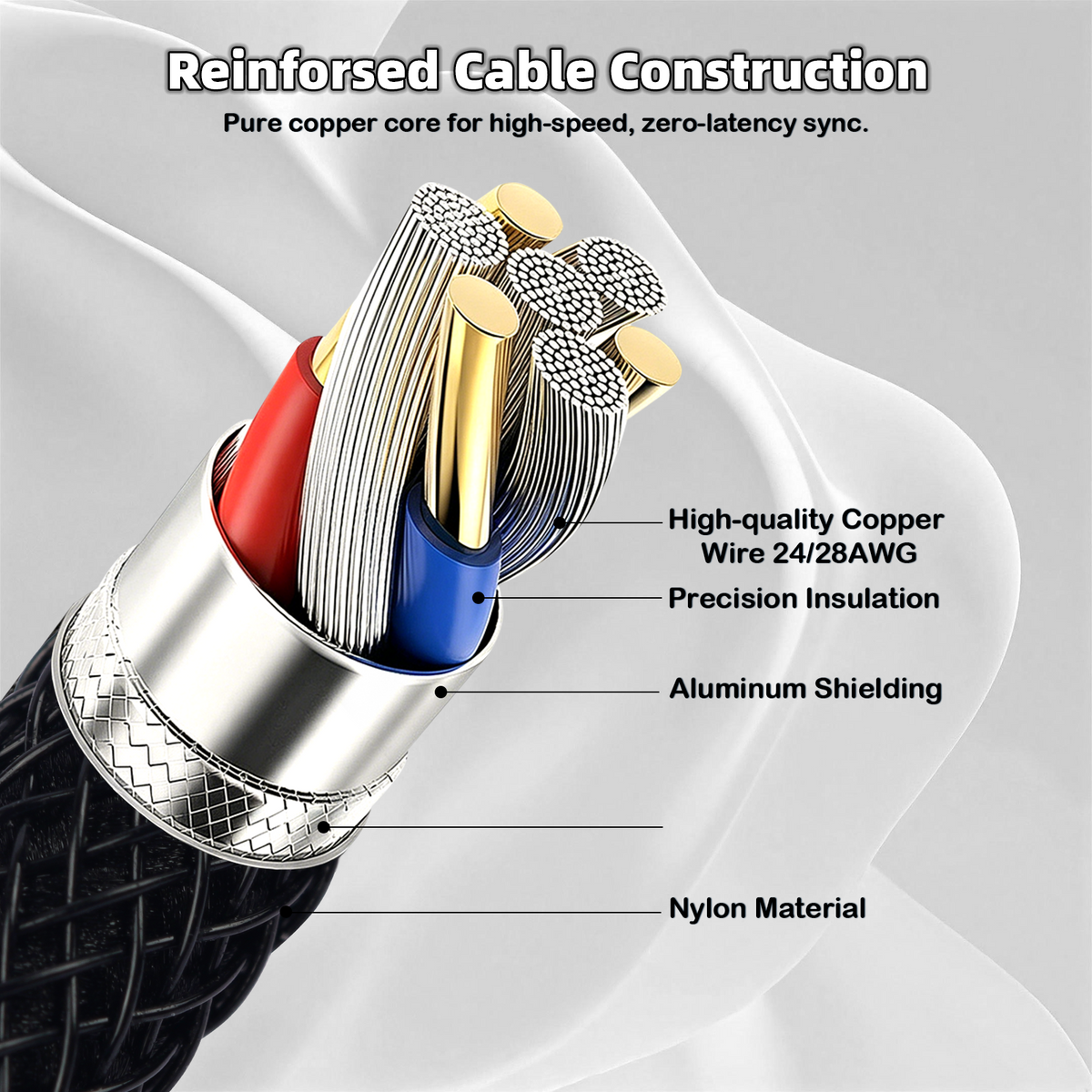 ATTACK SHARK C01ULTIMATE Coiled Cable for 8KHz Magnetic Keyboard