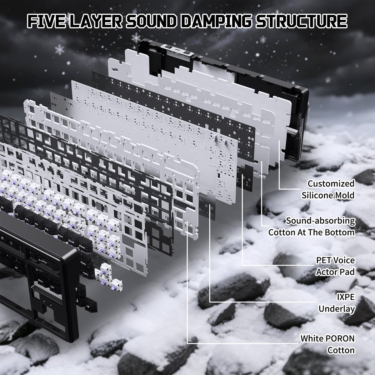 ATTACK SHARK X87 ULTRA Wireless Mechanical Keyboard With 8K Wireless Receiver