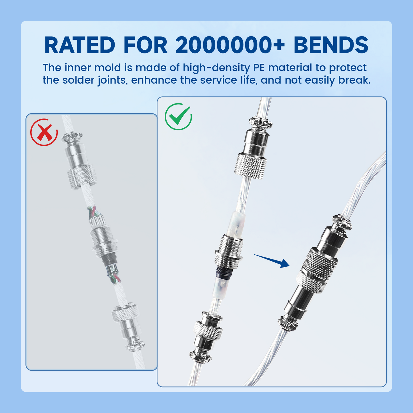 ATTACK SHARK C01Ultra Custom Aviator Cable for 8KHz Magnetic Keyboard