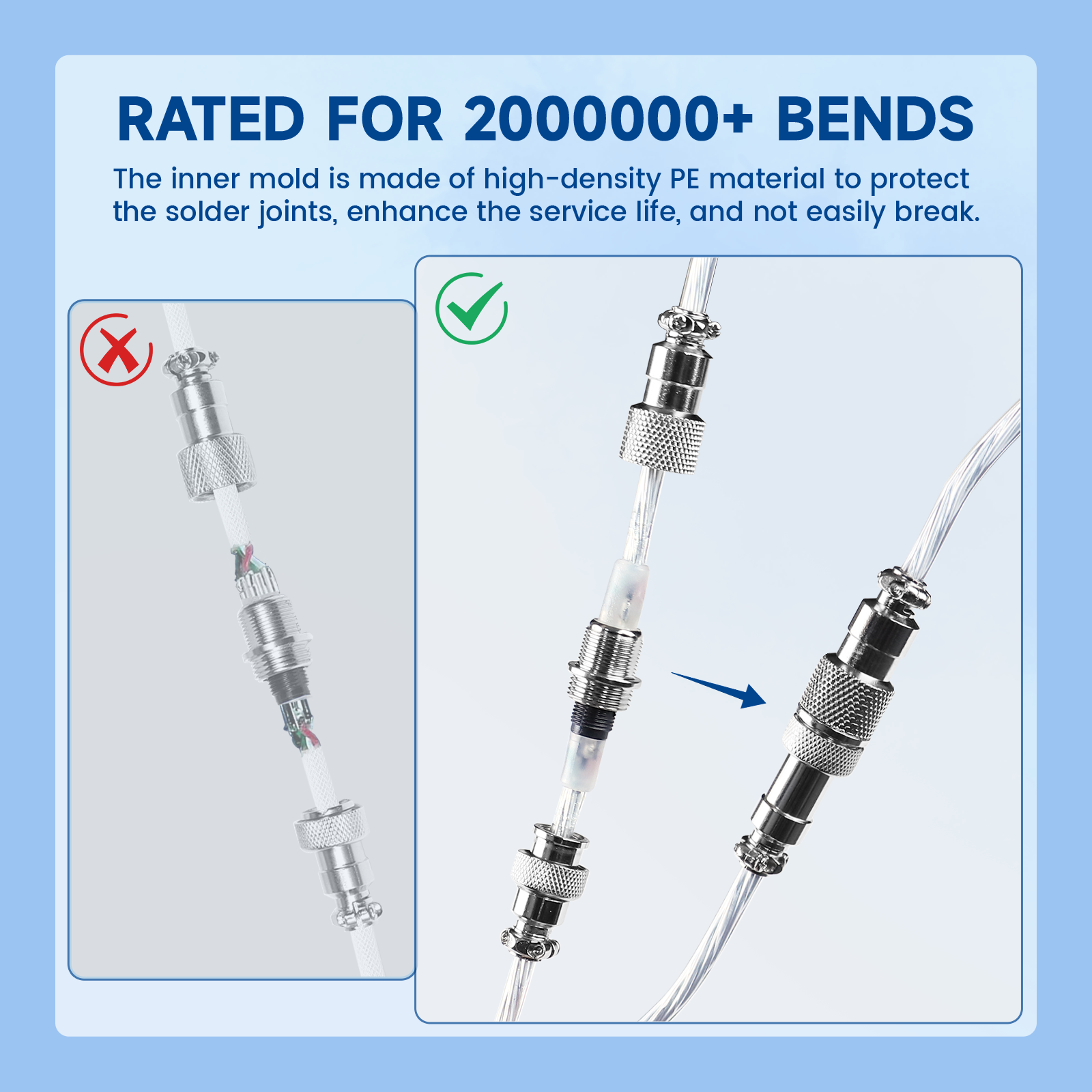 ATTACK SHARK C01Ultra Custom Aviator Cable for 8KHz Magnetic Keyboard