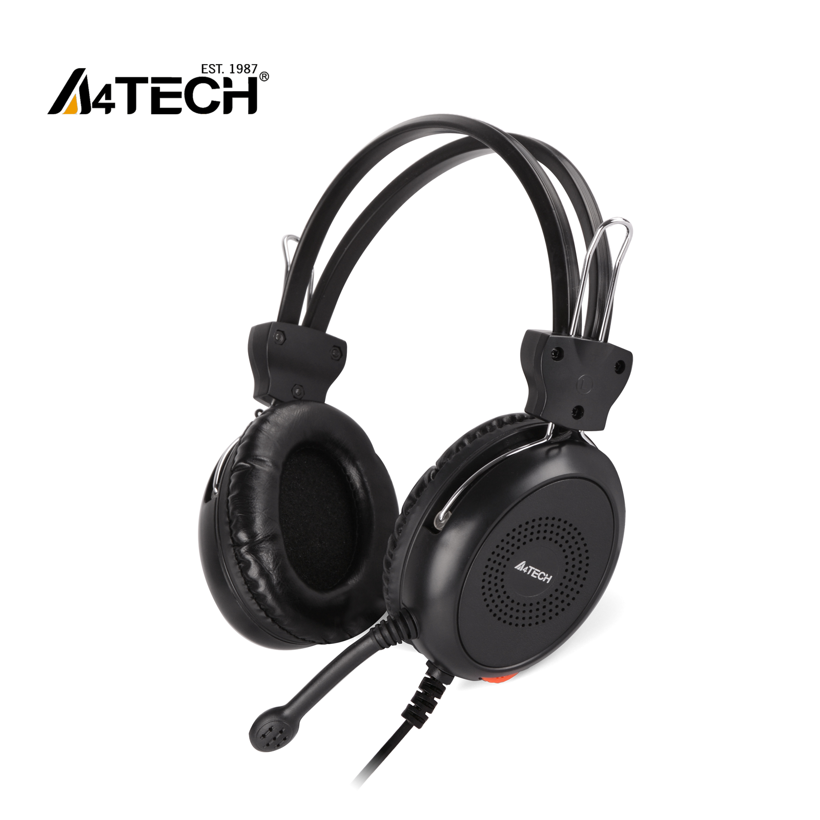 A4Tech HS-30 Noise Cancelling Mic Headphone - Black