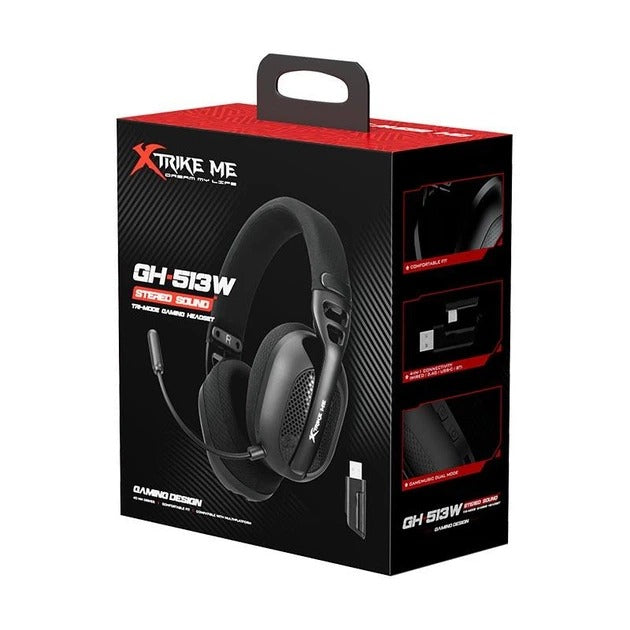 Xtrike-Me GH-513W Wireless Gaming Headset BT 6.0 2.4G USB Wired
