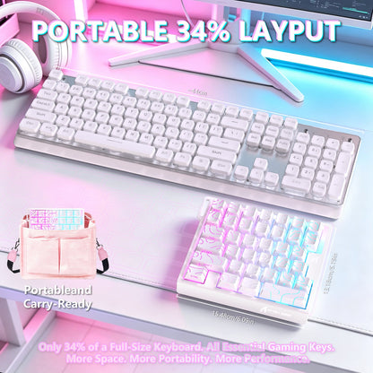 ATTACK SHARK M36 HE One-Handed Magnetic Switch Keyboard & C01 ULTRA LED Aviator Cable