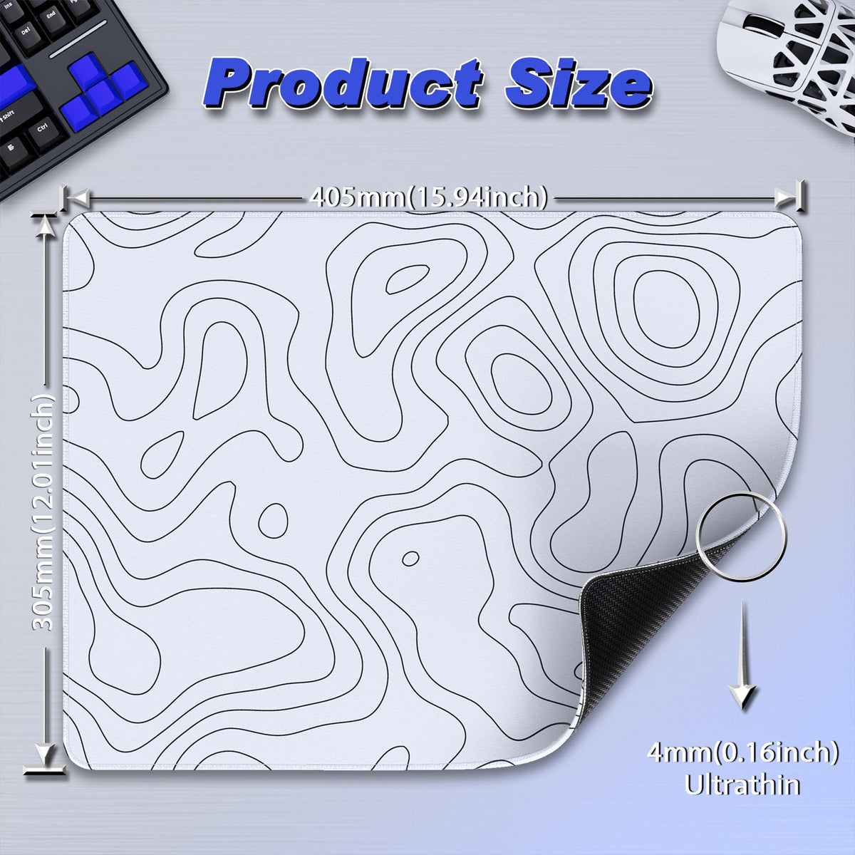 ATTACK SHARK CM02SE eSport Gaming Mousepad (410x310x4 MM)
