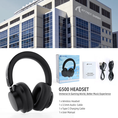 ATTACK SHARK G500 Ultra-Light Dual-Mode Gaming Headset