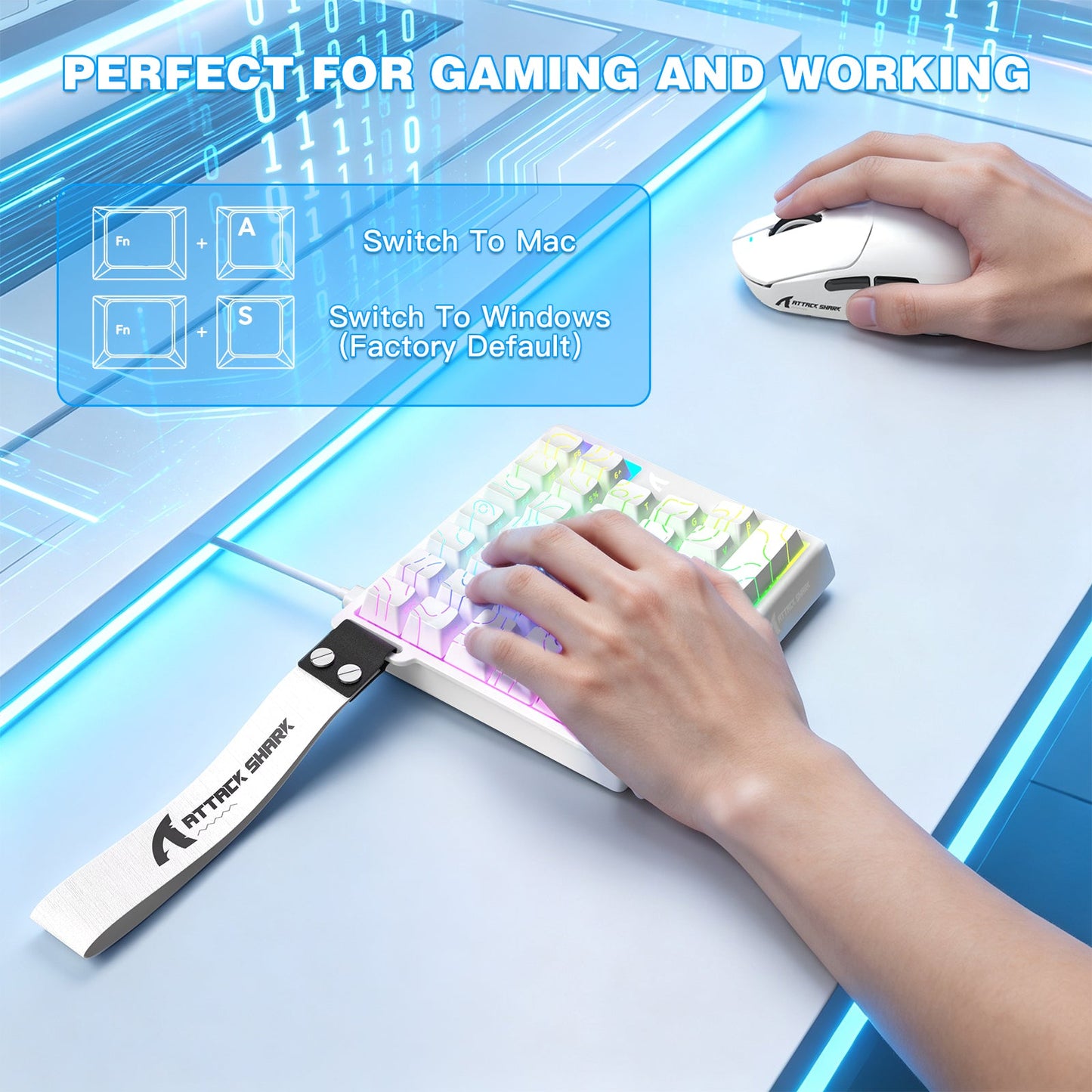 ATTACK SHARK M36 HE One-Handed Magnetic Switch Keyboard