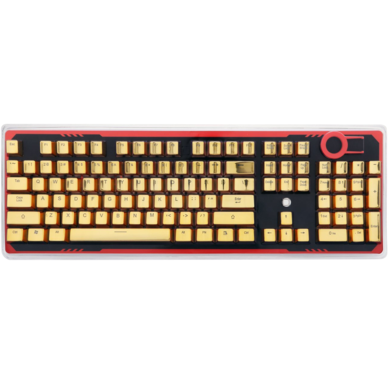 Redragon A101G 104 Metallic Electroplated Gold Color Keycaps for Mechanical Switch Keyboards with Key Puller