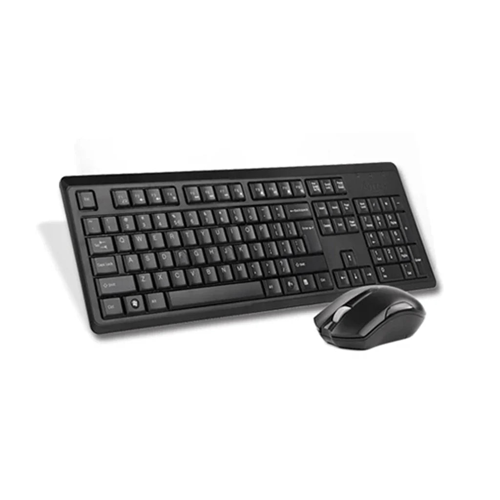 A4Tech 4200NS Wireless Silent Mouse & Full Size Keyboard Office Combo