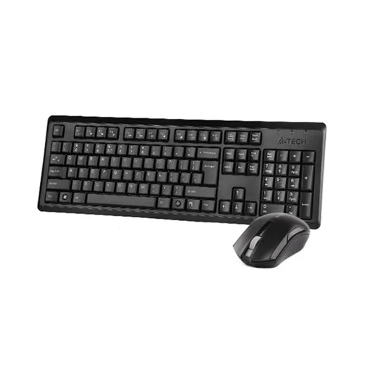 A4Tech 4200NS Wireless Silent Mouse & Full Size Keyboard Office Combo