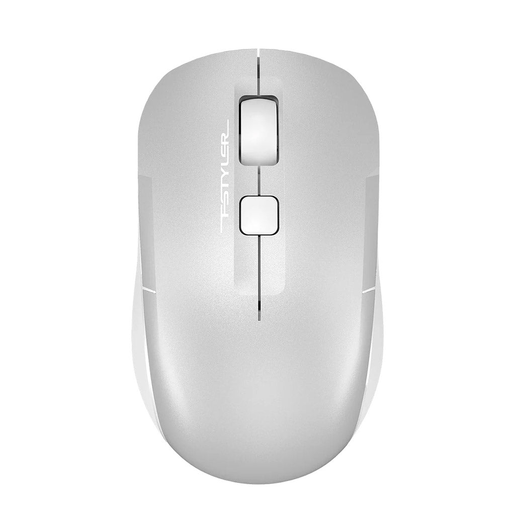 A4Tech FB26CS Air2 Icy White Bluetooth & 2.4G Wireless Mouse