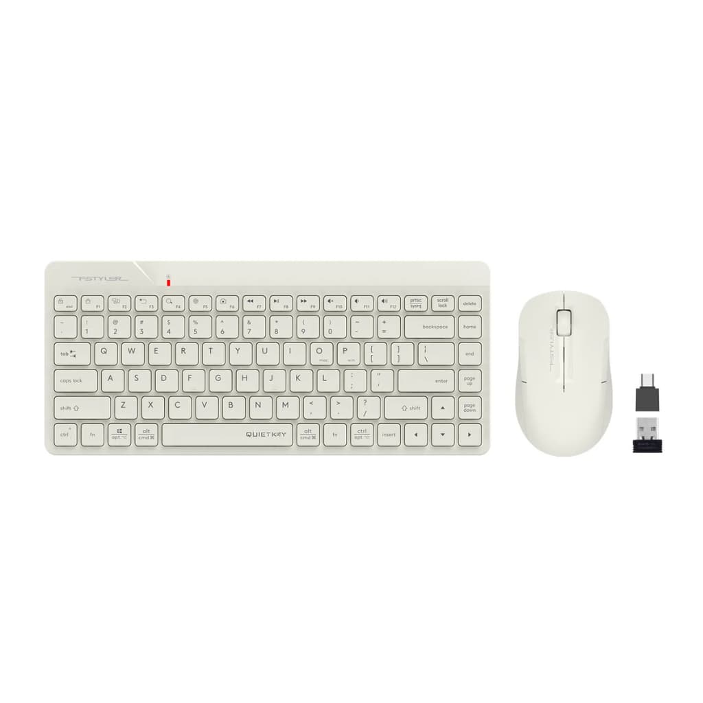 A4Tech FG2200 AIR2 BEIGE Quite Key Compact Office Combo