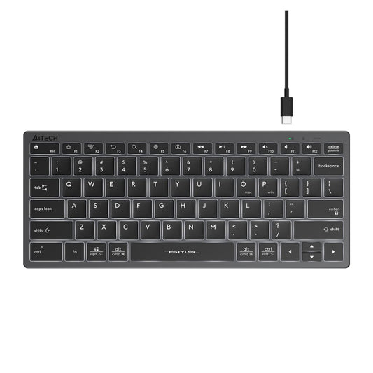 A4Tech FX61 Black Slim White Backlit