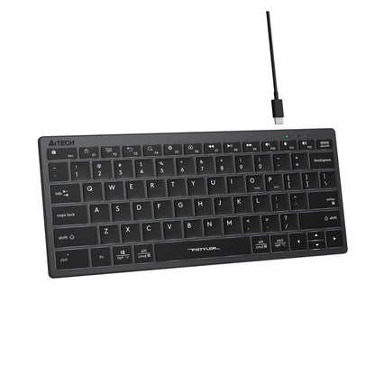 A4Tech FX61 Black Slim White Backlit