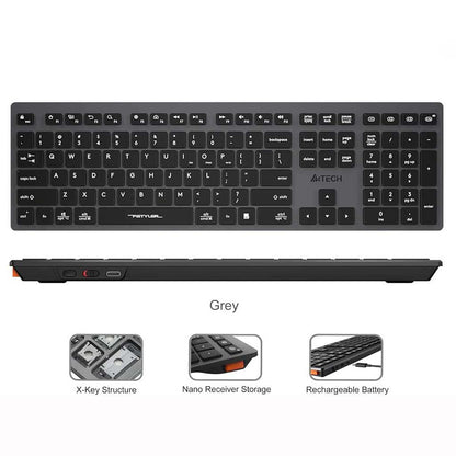 A4tech FBX50C Dual Mode Low Profile Full Office Keyboard