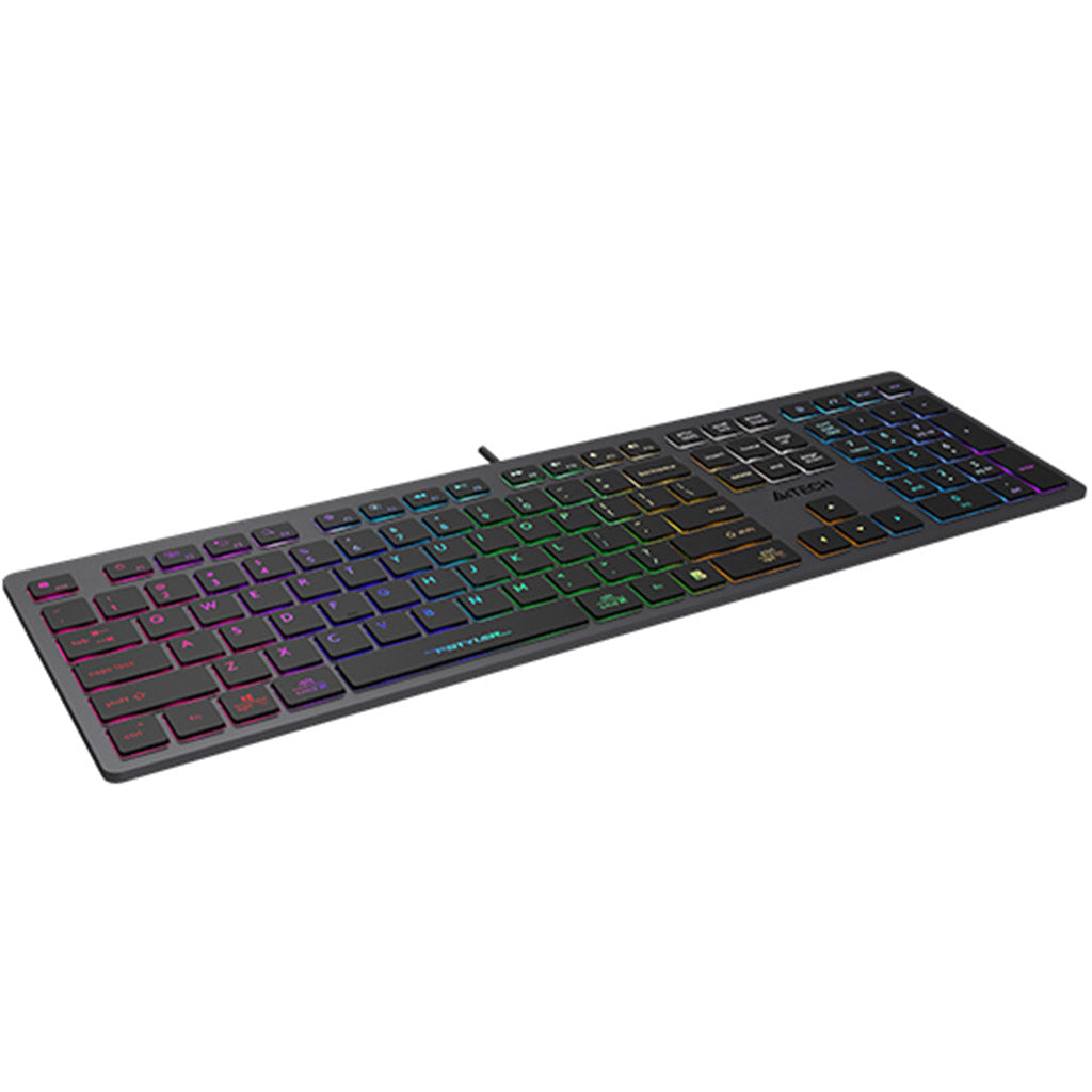 A4Tech FX60 Scissor Switch Neon Lighting Low Profile Office Keyboard