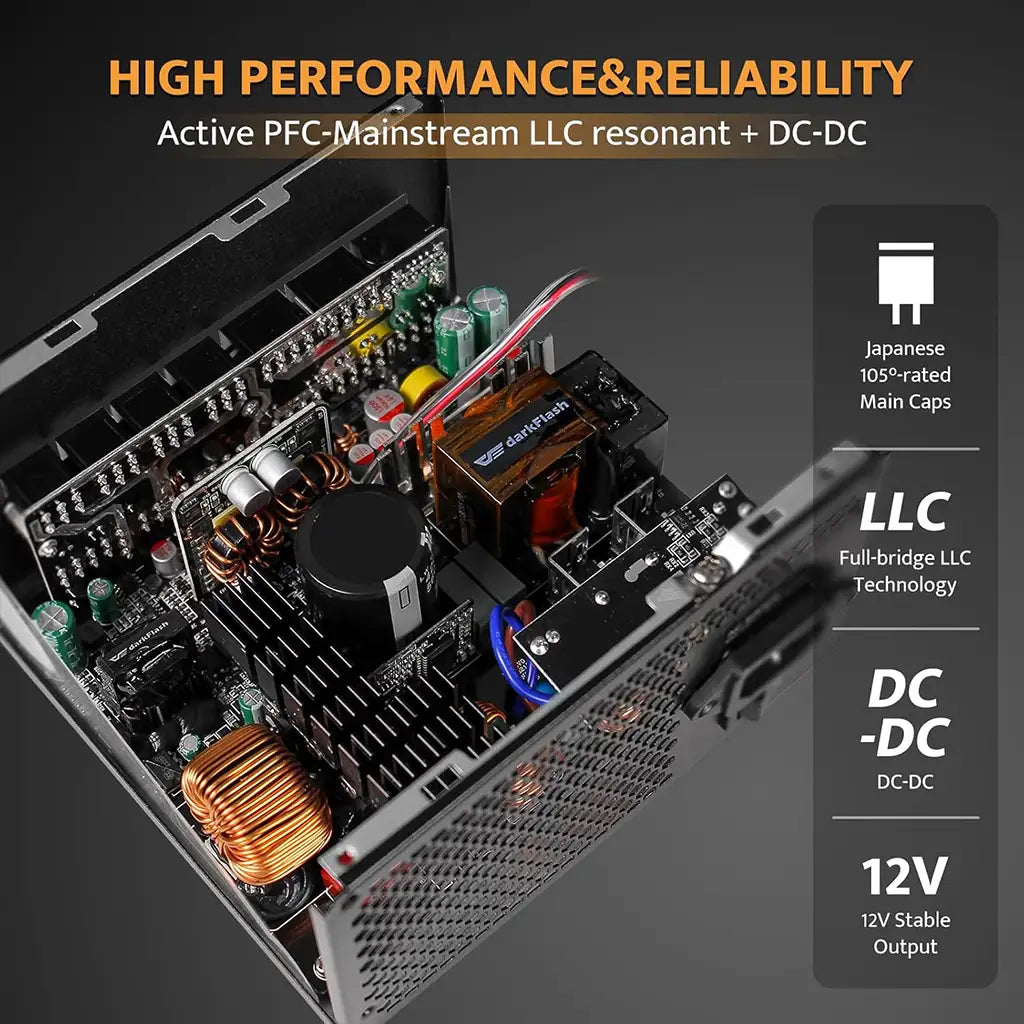 AIGO PMT 850 80 Plus Gold Full Modular Power Supply