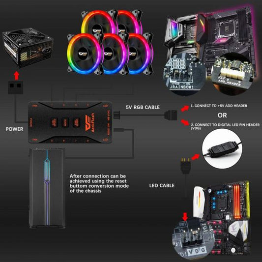 Aigo DR12 Pro 5in1 120mm CPU Cooler Fan