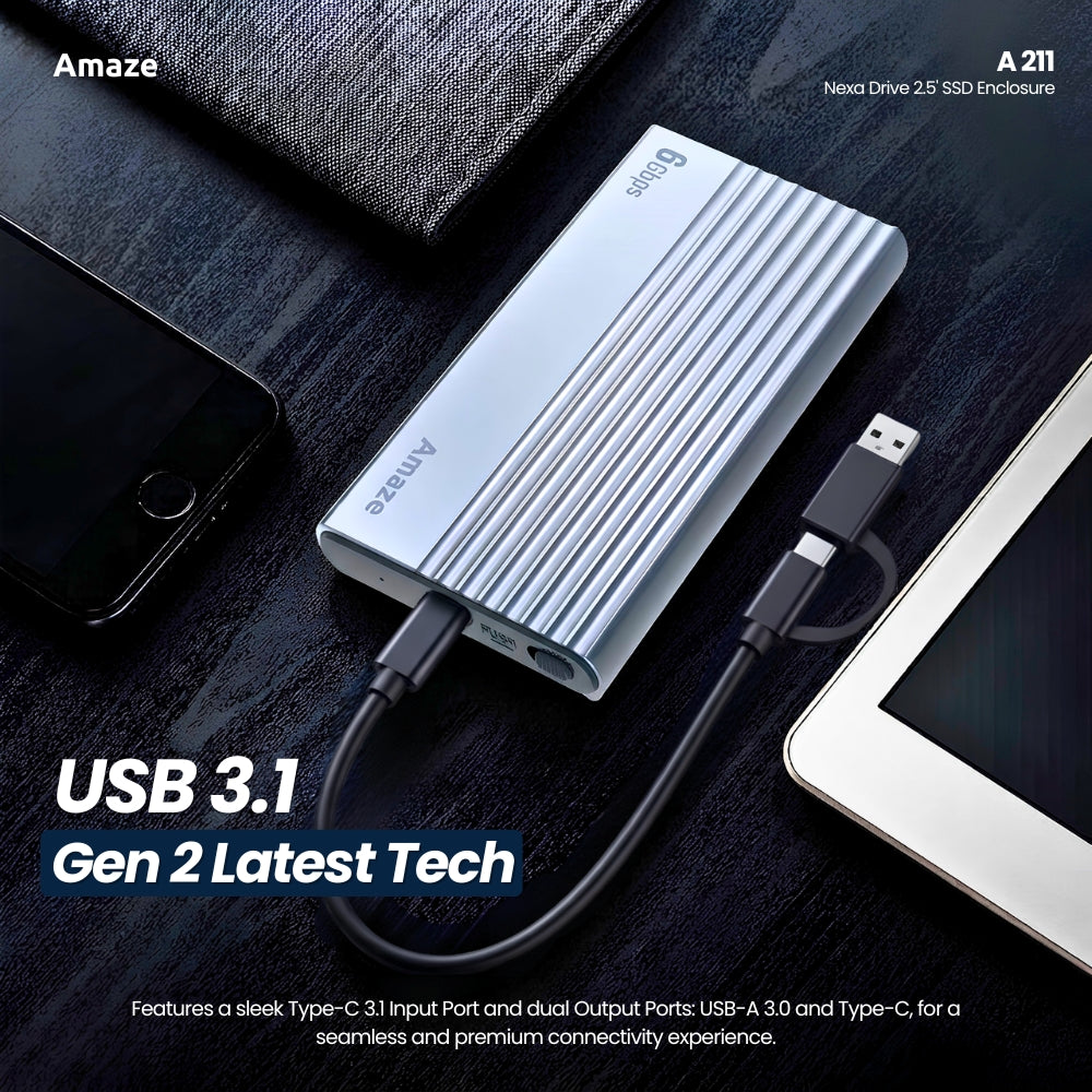 Nexa Drive 2.5' SSD Enclosure Case | A-211