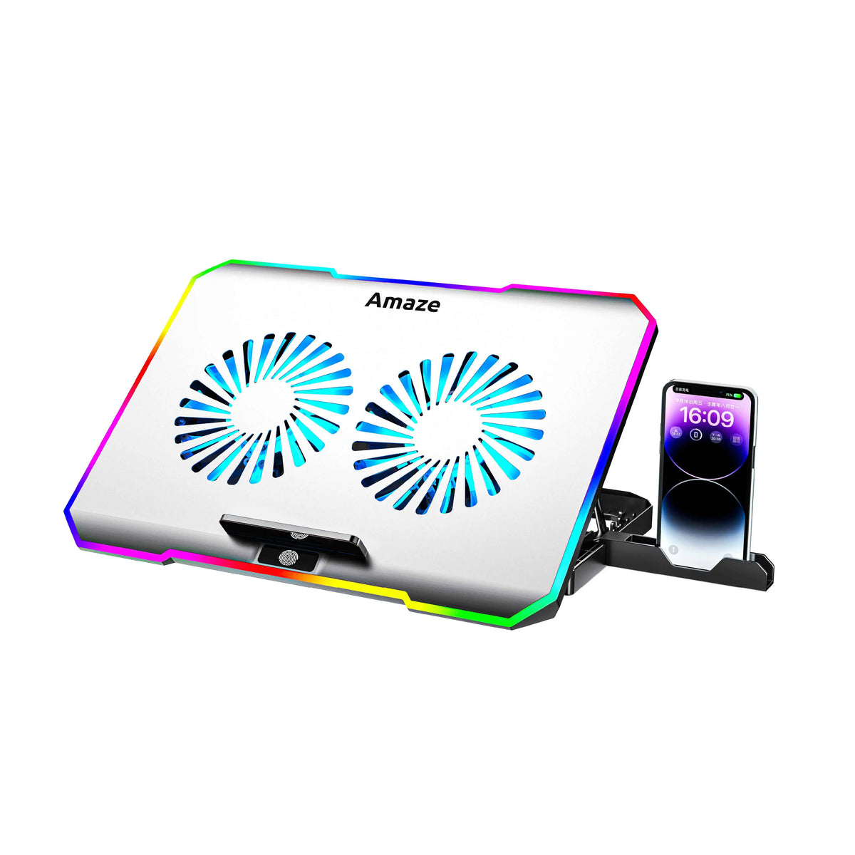 LAPTOP RGB DUAL FAN COOLING STAND | A505