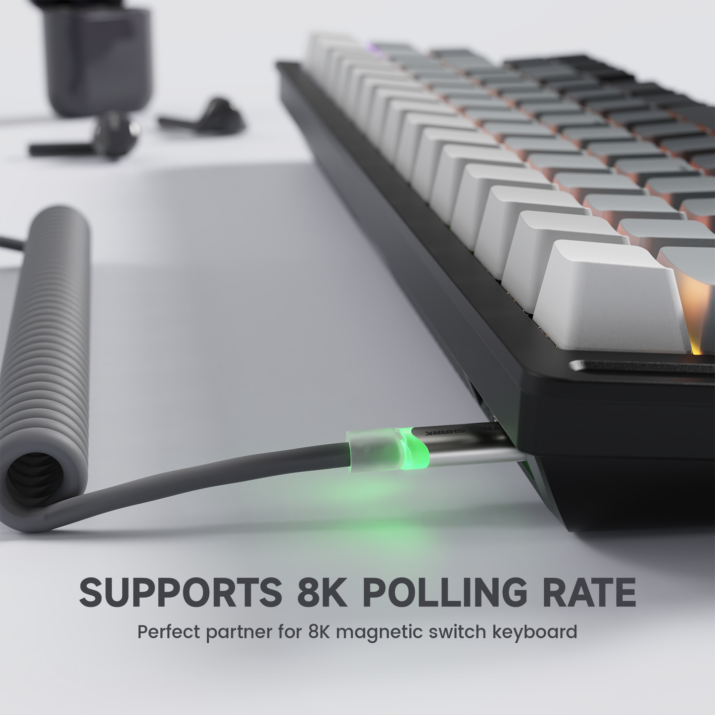 ATTACK SHARK C01Ultra Custom Aviator Cable for 8KHz Magnetic Keyboard