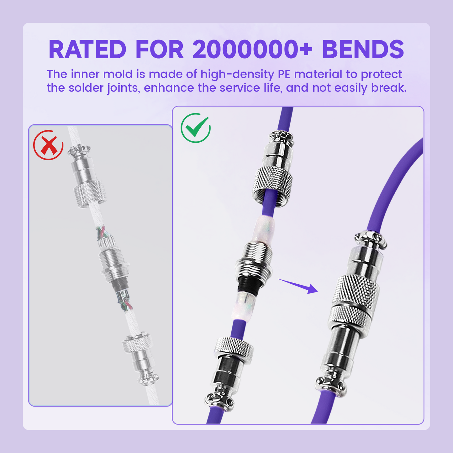 ATTACK SHARK C01Ultra Custom Aviator Cable for 8KHz Magnetic Keyboard