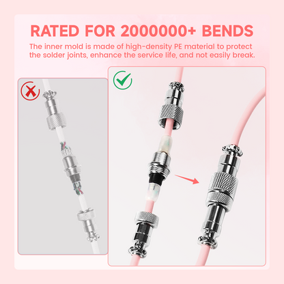 ATTACK SHARK C01Ultra Custom Aviator Cable for 8KHz Magnetic Keyboard
