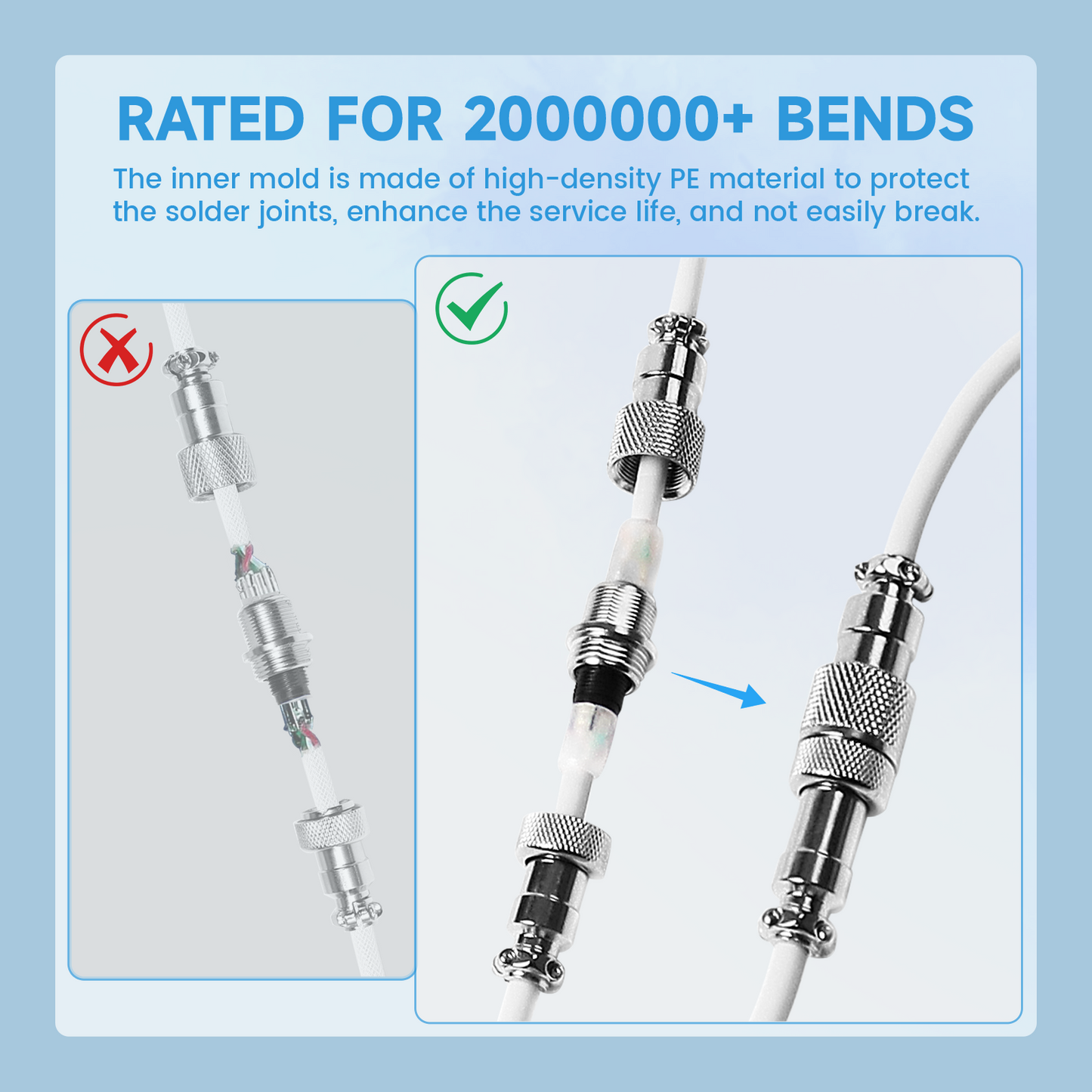 ATTACK SHARK C01Ultra Custom Aviator Cable for 8KHz Magnetic Keyboard