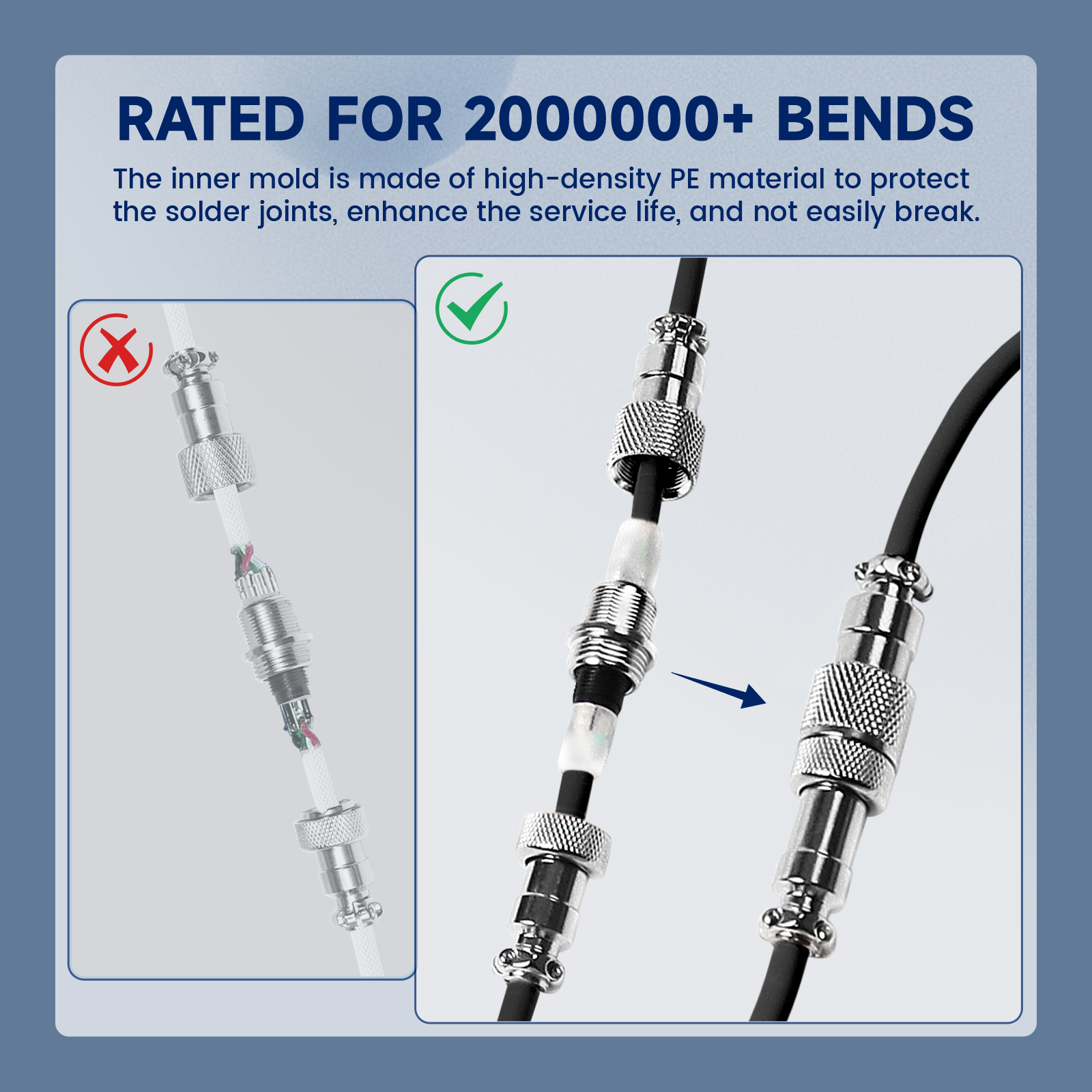 ATTACK SHARK C01Ultra Custom Aviator Cable for 8KHz Magnetic Keyboard