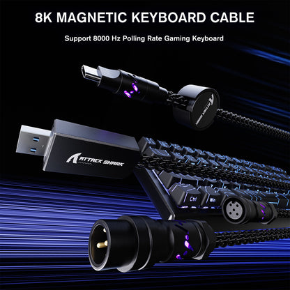 ATTACK SHARK C07 Custom Aviator Cable for 8KHz Magnetic Keyboard