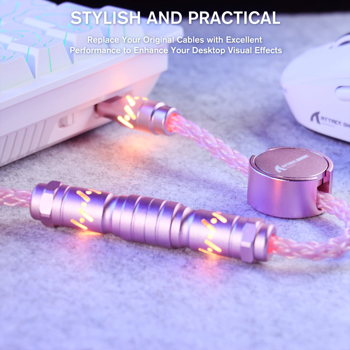 ATTACK SHARK C07 Custom Aviator Cable for 8KHz Magnetic Keyboard